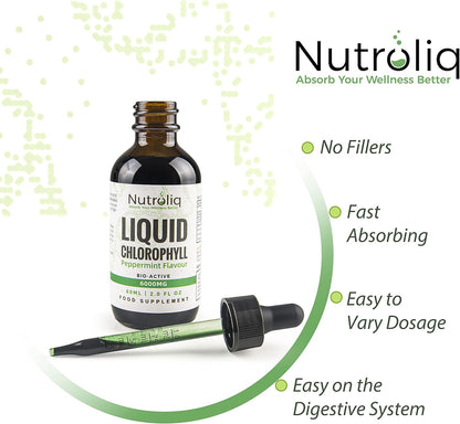 Nutroliq Liquid Chlorophyll Drops for Water 60ml