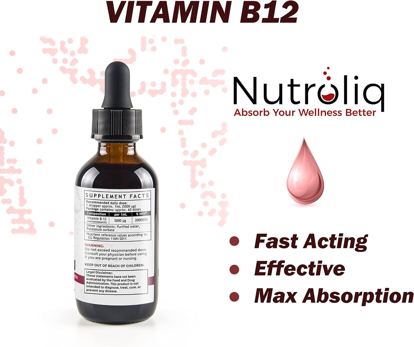 Nutroliq Vitamin B12 Liquid Drops 60ml