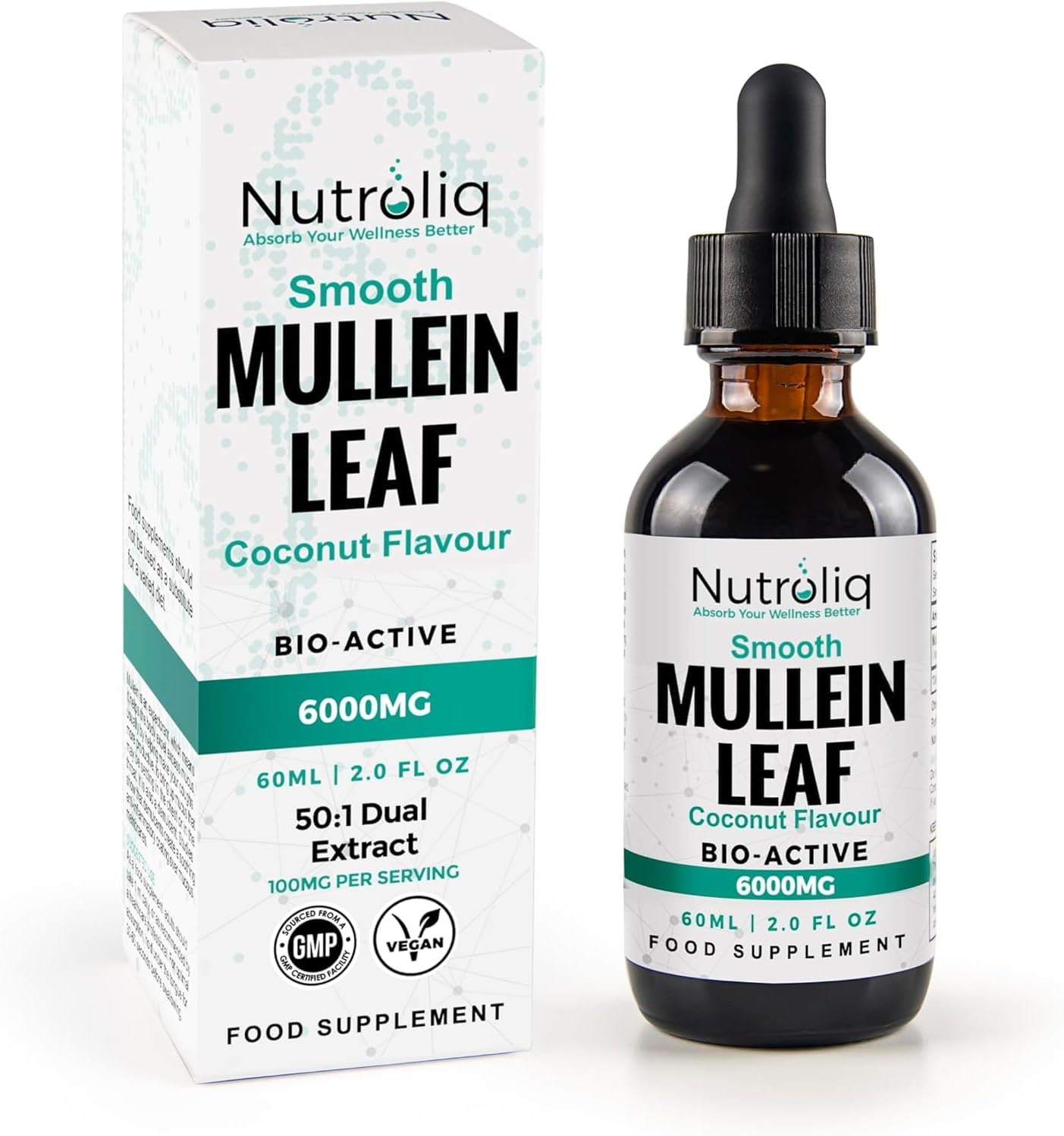 Nutroliq Mullein Leaf 50:1 Extract Drops - 60ml