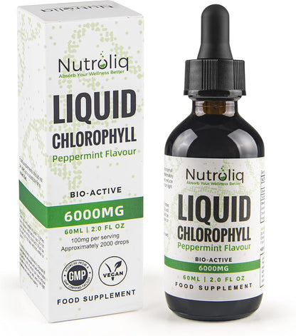 Nutroliq Liquid Chlorophyll Drops for Water 60ml